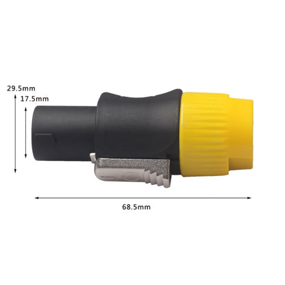 NL4FC 2221 4 Pin Plug Male Speaker Audio Connector(Yellow) - Consumer Electronics by buy2fix | Online Shopping UK | buy2fix