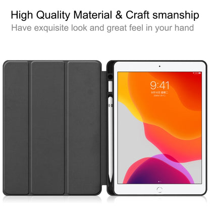 For iPad 10.2 2021 / 2020 / 2019 TPU Colored Drawing Horizontal Flip Leather Case with Three-folding Holder & Sleep / Wake-up Function(Graffiti) - iPad 10.2 Cases by buy2fix | Online Shopping UK | buy2fix