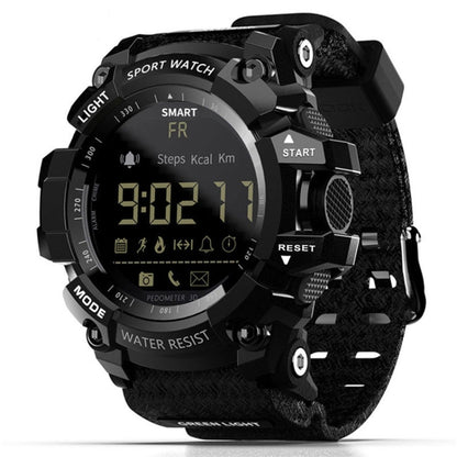 Lokmat MK16 LCD Screen 50m Waterproof Smart Watch, Support Information Reminder / Remote Camera / Walking Motion Monitor(Black) - Smart Wear by Lokmat | Online Shopping UK | buy2fix