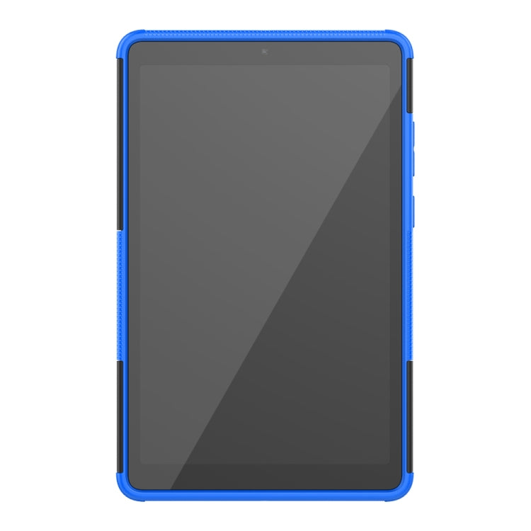 For Lenovo Tab M8 (2020) TB-8705F 8.0 inch Tire Texture Shockproof TPU+PC Protective Case with Holder(Blue) - Mobile Accessories by buy2fix | Online Shopping UK | buy2fix