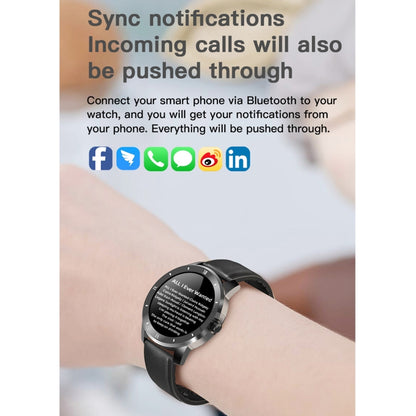 MX12 1.3 inch IPS Color Screen IP68 Waterproof Smart Watch, Support Bluetooth Call / Sleep Monitoring / Heart Rate Monitoring, Style:Silicone Strap(Silver) - Smart Wear by buy2fix | Online Shopping UK | buy2fix