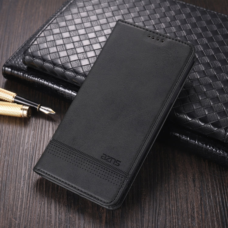 For vivo X60 5G AZNS Magnetic Calf Texture Horizontal Flip Leather Case with Card Slots & Holder & Wallet(Black) - vivo Cases by AZNS | Online Shopping UK | buy2fix