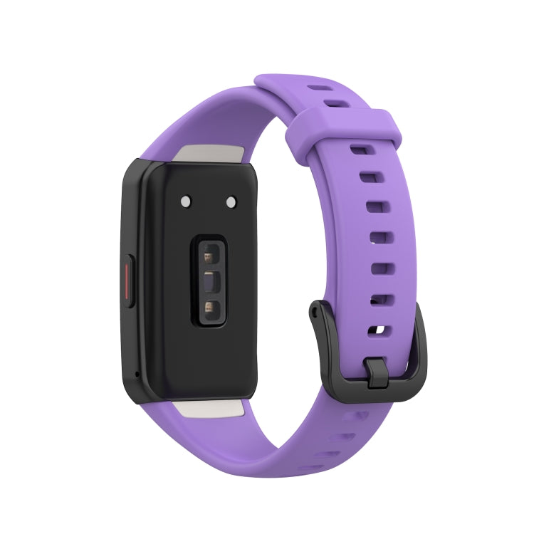 For Huawei Honor Band 6 TPU Watch Band, Size: One Size(Purple) - Smart Wear by buy2fix | Online Shopping UK | buy2fix