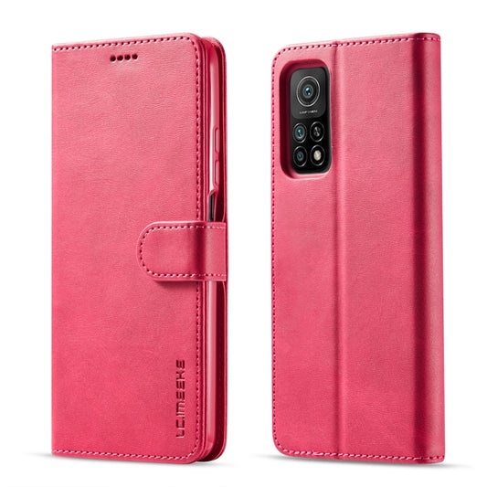 For Xiaomi Redmi Note 10 / Note 10S LC.IMEEKE Calf Texture Horizontal Flip Leather Case with Holder & Card Slots & Wallet(Red) - Xiaomi Cases by LC.IMEEKE | Online Shopping UK | buy2fix