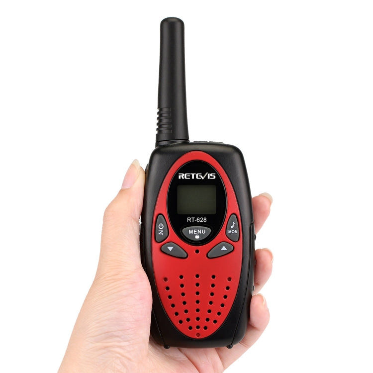 1 Pair RETEVIS RT628 0.5W US Frequency 462.550-467.7125MHz 22CHS Handheld Children Walkie Talkie(Red) - Consumer Electronics by RETEVIS | Online Shopping UK | buy2fix