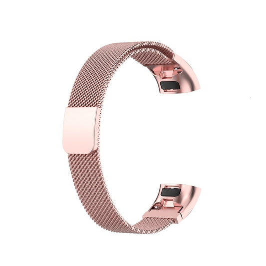 For Huawei Band 3 Pro / 4 Pro Milanese Watch Band(Rose Pink) - Watch Bands by buy2fix | Online Shopping UK | buy2fix
