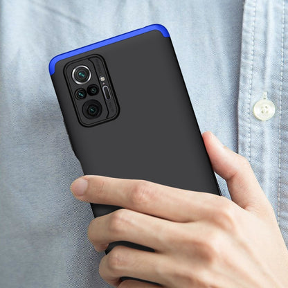 For Xiaomi Redmi Note 10 Pro / Note 10 Pro Max GKK Three Stage Splicing Full Coverage PC Protective Case(Black Blue) - Xiaomi Accessories by GKK | Online Shopping UK | buy2fix