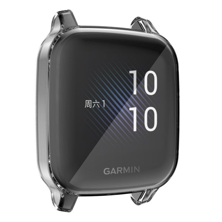 For Garmin Venu Sq Full Coverage TPU Electroplating Protective Case(Transparent) - Smart Wear by buy2fix | Online Shopping UK | buy2fix