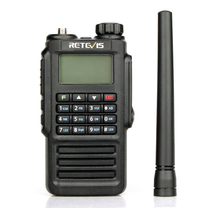 RETEVIS RT87 136-174MHz + 400-480MHz 128CHS Waterproof Dual Band DTMF Two Way Radio Handheld Walkie Talkie, US Plug - Handheld Walkie Talkie by RETEVIS | Online Shopping UK | buy2fix