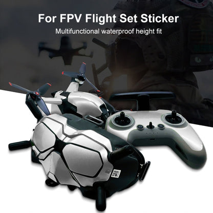 FPV-TZ-SF 4 in 1 Waterproof Anti-Scratch Decal Skin Wrap Stickers Personalized Film Kits for DJI FPV Drone & Goggles V2 & Remote Control & Rocker(Graffiti) - DJI & GoPro Accessories by buy2fix | Online Shopping UK | buy2fix