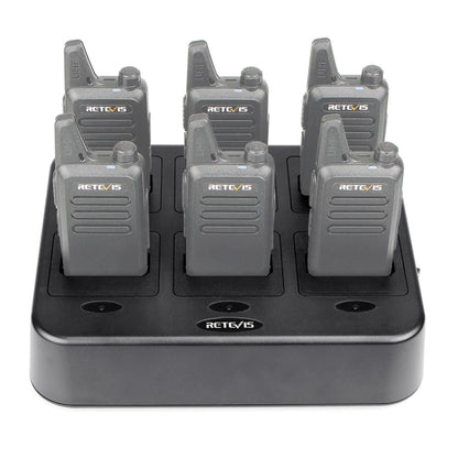 RETEVIS RTC22 Multi-function Six-Way Walkie Talkie Charger for Retevis RT22, US Plug - Batteries & Chargers by RETEVIS | Online Shopping UK | buy2fix