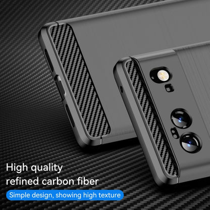 For Google Pixel 6 Brushed Texture Carbon Fiber TPU Case(Black) - Google Cases by buy2fix | Online Shopping UK | buy2fix