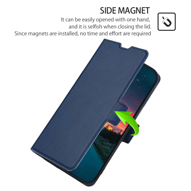 Ultra-thin Voltage Side Buckle PU + TPU Horizontal Flip Leather Case with Holder & Card Slot For iPhone 11(Blue) - iPhone 11 Cases by buy2fix | Online Shopping UK | buy2fix