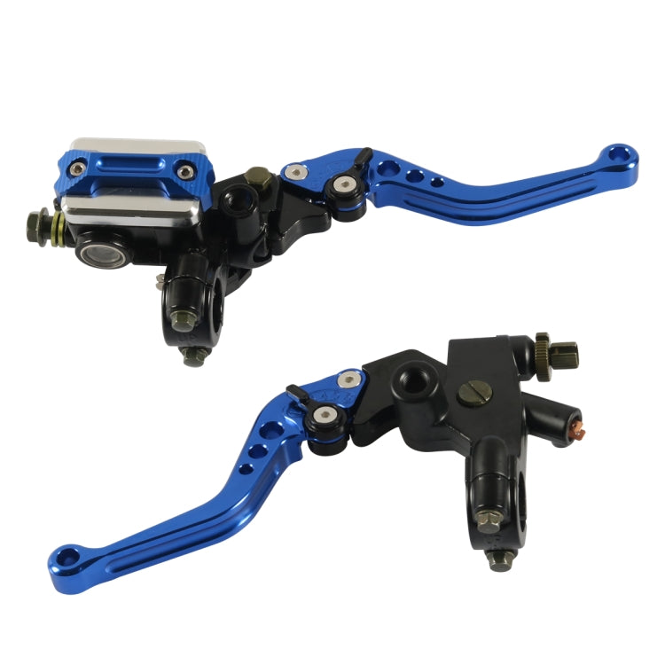1 Pair A6313-01 22mm Motorcycle Brake and Clutch Master Cylinder Hydraulic Handbrake Handle(Blue) - In Car by buy2fix | Online Shopping UK | buy2fix