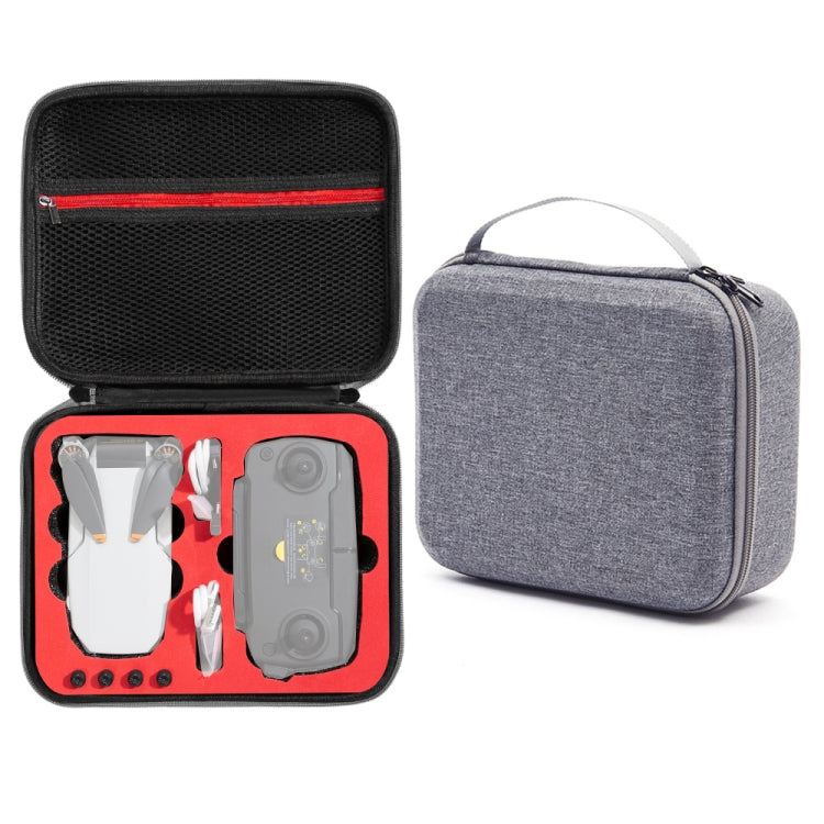 For DJI Mini SE Shockproof Carrying Hard Case Storage Bag, Size: 24 x 19 x 9cm(Grey + Red Liner) - Carry Cases & Bags by buy2fix | Online Shopping UK | buy2fix