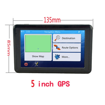 Q5 Car 5 inch HD TFT Touch Screen GPS Navigator Support TF Card / MP3 / FM Transmitter, Specification:Europe Map - In Car by buy2fix | Online Shopping UK | buy2fix