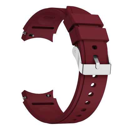 For Samsung Galaxy Watch4 40mm Silicone Watch Band(Wine Red) - Smart Wear by buy2fix | Online Shopping UK | buy2fix