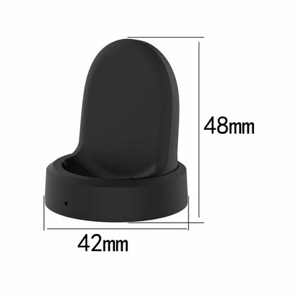 For Samsung Galaxy Watch4 Classic / Galaxy Watch4 Universal Silicone Charger Holder(Black) - Charger by buy2fix | Online Shopping UK | buy2fix