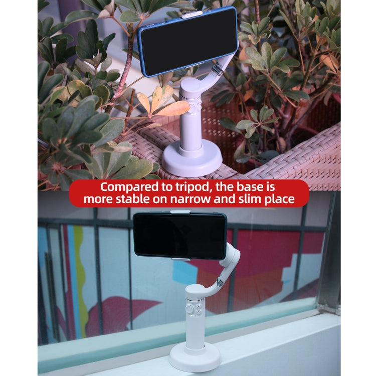 Sunnylife DZ75 Mobile Phone Gimbal Desktop Fixed Stand Base for DJI OM 5(Grey) - DJI & GoPro Accessories by Sunnylife | Online Shopping UK | buy2fix