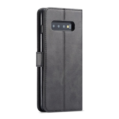 For Galaxy S10 LC.IMEEKE Calf Texture Horizontal Flip Leather Case, with Holder & Card Slots & Wallet(Black) - Galaxy Phone Cases by LC.IMEEKE | Online Shopping UK | buy2fix