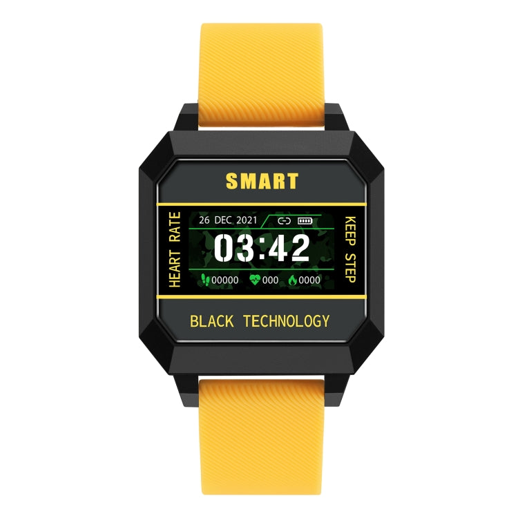 F8 0.96 inch TFT Screen Life Waterproof Smart Watch, Support Sleep Monitoring / Heart Rate Monitoring / Blood Pressure Monitoring / Pulse Reminder(Yellow) - Smart Wear by buy2fix | Online Shopping UK | buy2fix