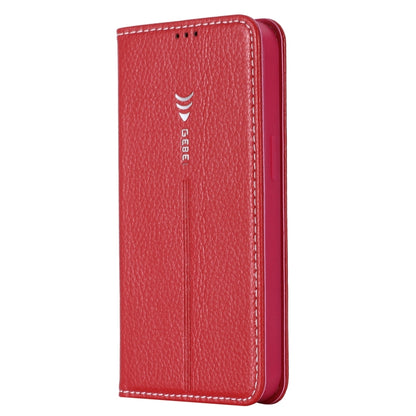 For iPhone 13 Pro GEBEI PU+TPU Horizontal Flip Protective Case with Holder & Card Slots (Rose Red) - iPhone 13 Pro Cases by GEBEI | Online Shopping UK | buy2fix