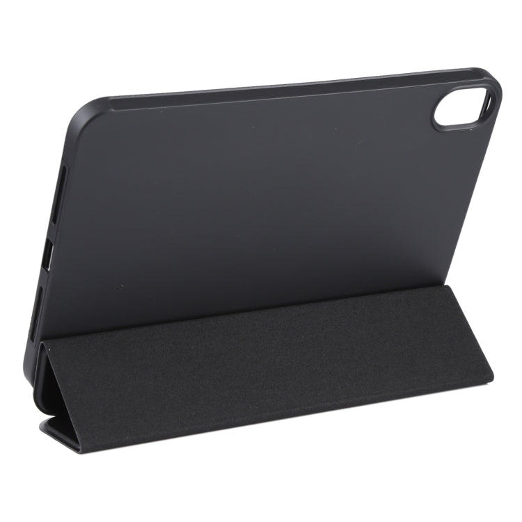 For iPad mini 6 GEBEI Shockproof Horizontal Flip Tablet Case with Three-folding Holder(Black) - iPad mini 6 Cases by GEBEI | Online Shopping UK | buy2fix