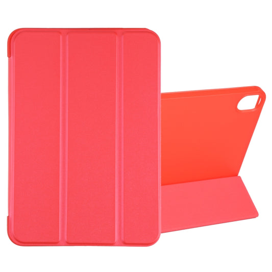 For iPad mini 6 GEBEI Shockproof Horizontal Flip Tablet Case with Three-folding Holder(Red) - iPad mini 6 Cases by GEBEI | Online Shopping UK | buy2fix