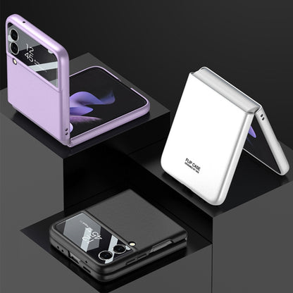 For Samsung Galaxy Z Flip3 5G GKK Integrated Ultra-thin Full Coverage Phone Flip Case(Dark Green) - Samsung Accessories by GKK | Online Shopping UK | buy2fix
