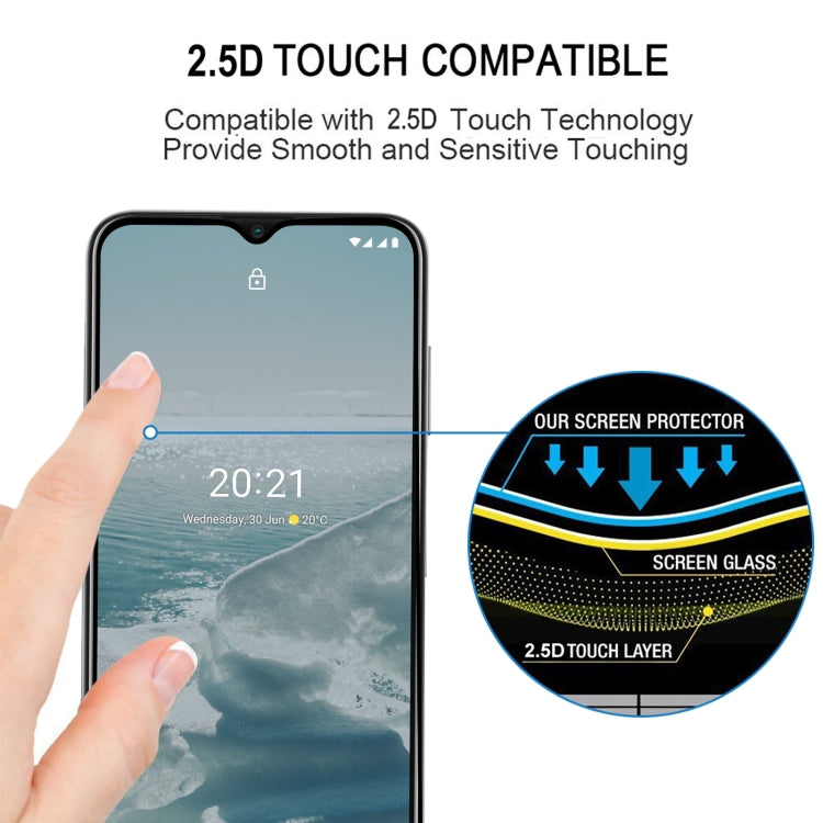 Full Glue Cover Screen Protector Tempered Glass Film For Nokia G20 - Mobile Accessories by buy2fix | Online Shopping UK | buy2fix