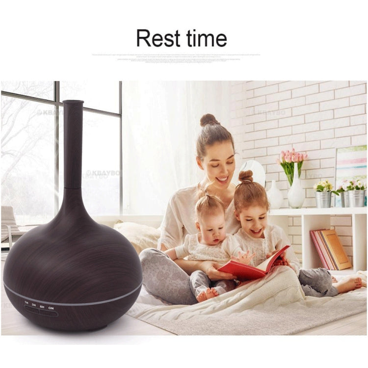 Creative Fragrance Machine Pointed Mouth Humidifier Automatic Alcohol Sprayer with Colorful LED Light, Plug Specification:EU Plug(Dark Brown) - Home & Garden by buy2fix | Online Shopping UK | buy2fix