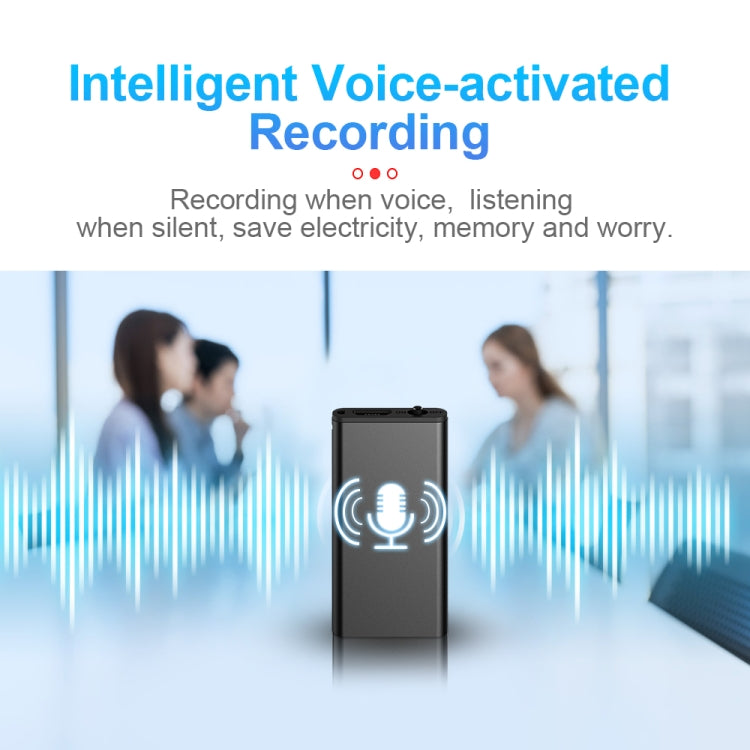 Q1 Intelligent HD Noise Reduction Voice Control Recorder, Capacity:32GB(Black) - Security by buy2fix | Online Shopping UK | buy2fix