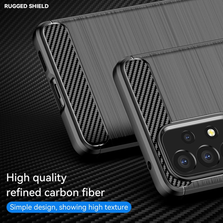 For Samsung Galaxy A53 5G Brushed Texture Carbon Fiber TPU Phone Case(Black) - Galaxy Phone Cases by buy2fix | Online Shopping UK | buy2fix