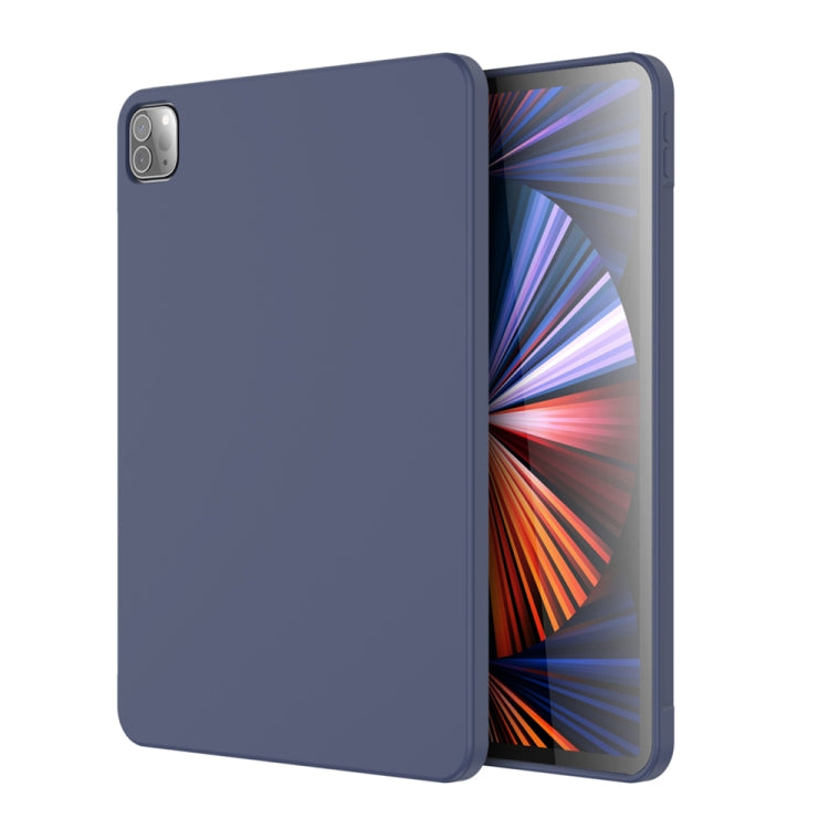 For iPad Pro 11 inch 2022 / 2021 / 2020 Mutural Silicone Microfiber Tablet Case(Midnight Blue) - iPad Pro 11 (2022/2021) Cases by Mutural | Online Shopping UK | buy2fix