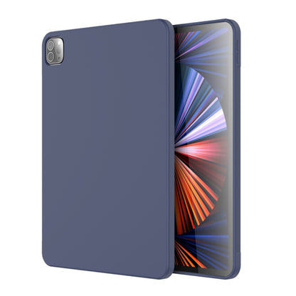 For iPad Pro 11 inch 2022 / 2021 / 2020 Mutural Silicone Microfiber Tablet Case(Midnight Blue) - iPad Pro 11 (2022/2021) Cases by Mutural | Online Shopping UK | buy2fix