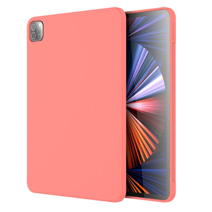 For iPad Pro 12.9 inch 2022 / 2021 / 2020 Mutural Silicone Microfiber Tablet Case(Pink Orange) - iPad Pro 12.9 (2022/2021) Cases by Mutural | Online Shopping UK | buy2fix