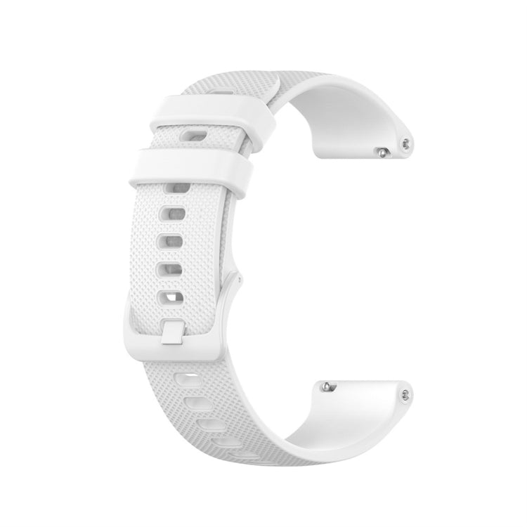 For Garmin Silicone Smart Watch Watch Band, Size:20mm Universal(White) - Watch Bands by buy2fix | Online Shopping UK | buy2fix