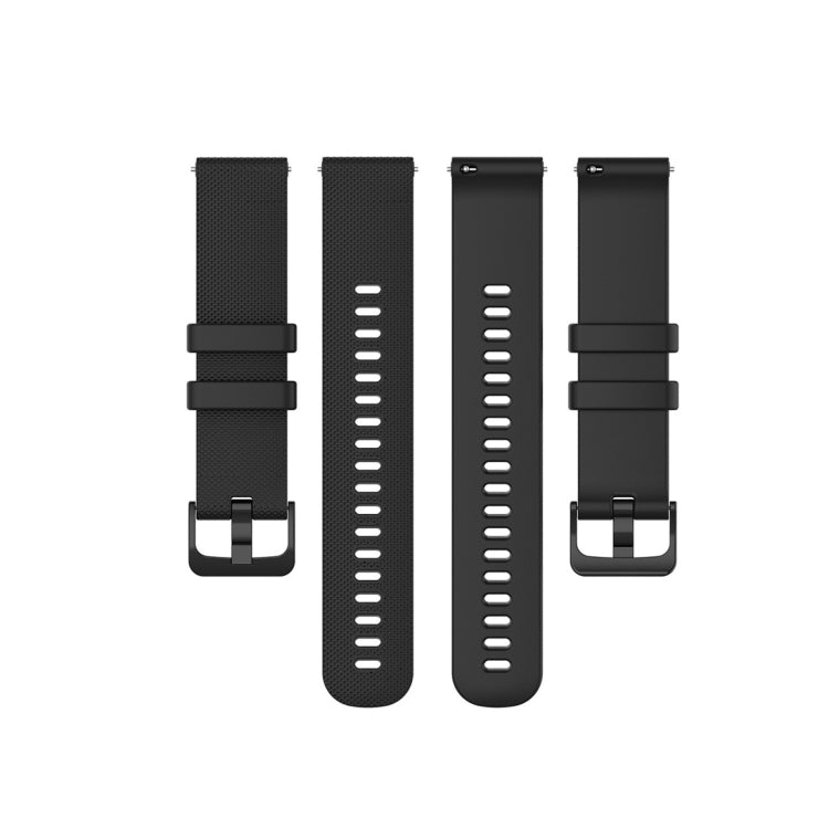 For Garmin Silicone Smart Watch Watch Band, Size:22mm Universal(Black) - Watch Bands by buy2fix | Online Shopping UK | buy2fix