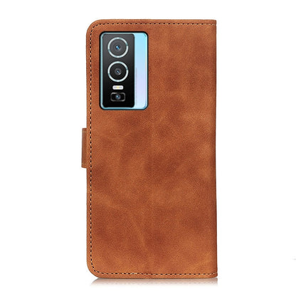 For vivo Y76 5G / Y76s 5G KHAZNEH Retro Texture Horizontal Flip Leather Phone Case(Brown) - vivo Cases by buy2fix | Online Shopping UK | buy2fix