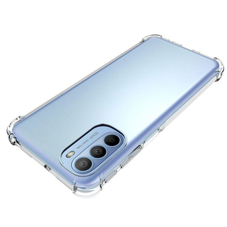 For Motorola Moto G31 Shockproof Non-slip Thickening TPU Phone Case(Transparent) - Motorola Cases by buy2fix | Online Shopping UK | buy2fix