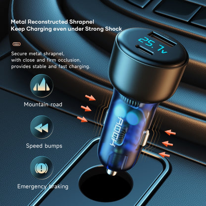 ROCK H16 PD 72W Type-C / USB-C + USB Dual Ports Car Charger - In Car by ROCK | Online Shopping UK | buy2fix