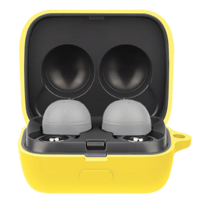 Solid Color Earphone Protective Case For Sony LinkBuds(Yellow) - Sony Earphone Case by buy2fix | Online Shopping UK | buy2fix