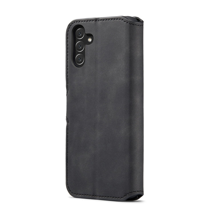 For Samsung Galaxy A13 5G DG.MING Retro Oil Edge Flip Leather Phone Case(Black) - Galaxy Phone Cases by DG.MING | Online Shopping UK | buy2fix