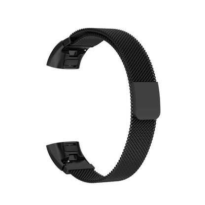 For  Huawei Band 3 & 4 Pro Milanese Strap(Black) - Smart Wear by buy2fix | Online Shopping UK | buy2fix