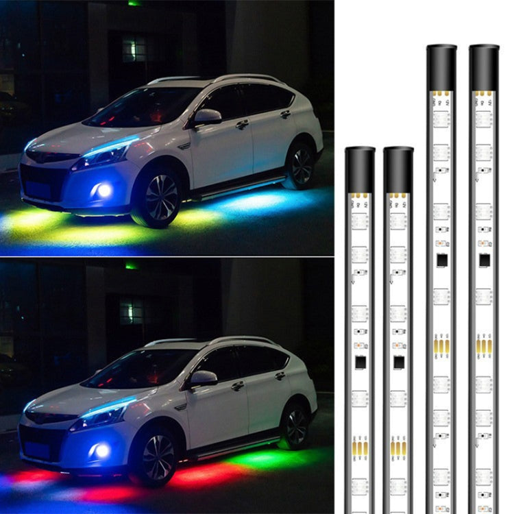 Car Modification Symphony Voice Control LED Chassis Lights, Specification:2 x 90cm + 2 x 120cm - In Car by buy2fix | Online Shopping UK | buy2fix