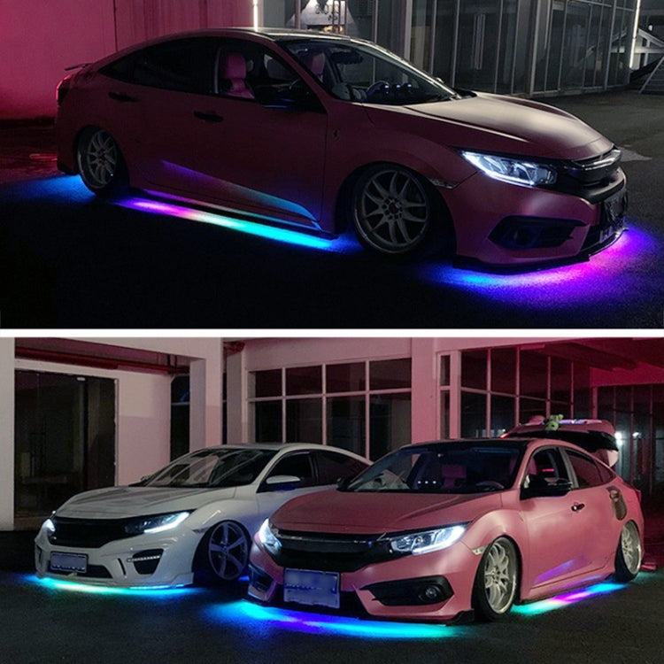 Car Modification Symphony Voice Control LED Chassis Lights, Specification:2 x 90cm + 2 x 120cm - In Car by buy2fix | Online Shopping UK | buy2fix