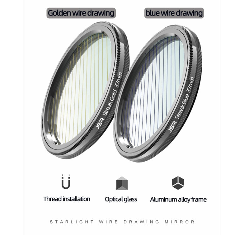 JSR Starlight Drawing Camera Lens Filter, Size:77mm(Streak Gold) - Camera Accessories by JSR | Online Shopping UK | buy2fix
