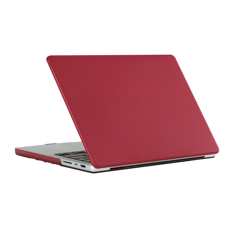 Dot Texture Double Sided Tanned Laptop Case For MacBook Pro 13.3 inch A1706/A1708/A1989/A2159/A2289/A2251/A2338(Red) - MacBook Pro Cases by buy2fix | Online Shopping UK | buy2fix