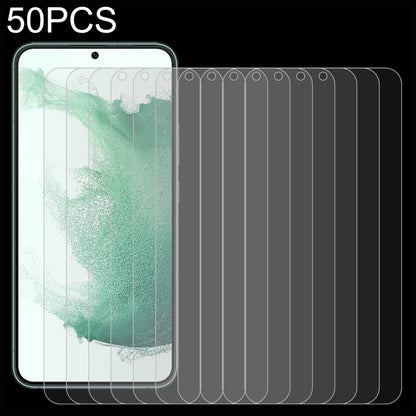 50 PCS 0.18mm 9H 2.5D Tempered Glass Fingerprint Unlock Film For Samsung Galaxy S22+ 5G - Galaxy S22+ 5G Cases by buy2fix | Online Shopping UK | buy2fix