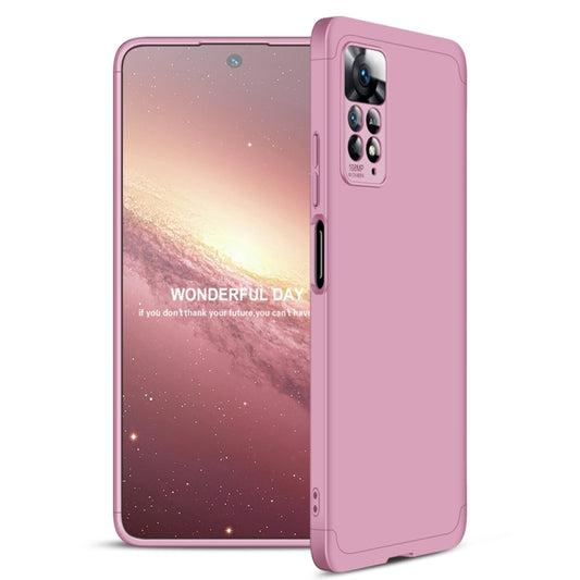 For Xiaomi Redmi Note 11 Pro 4G / 5G Global GKK Three Stage Splicing Full Coverage PC Case(Rose Gold) - Redmi Note 11 Pro Case by GKK | Online Shopping UK | buy2fix